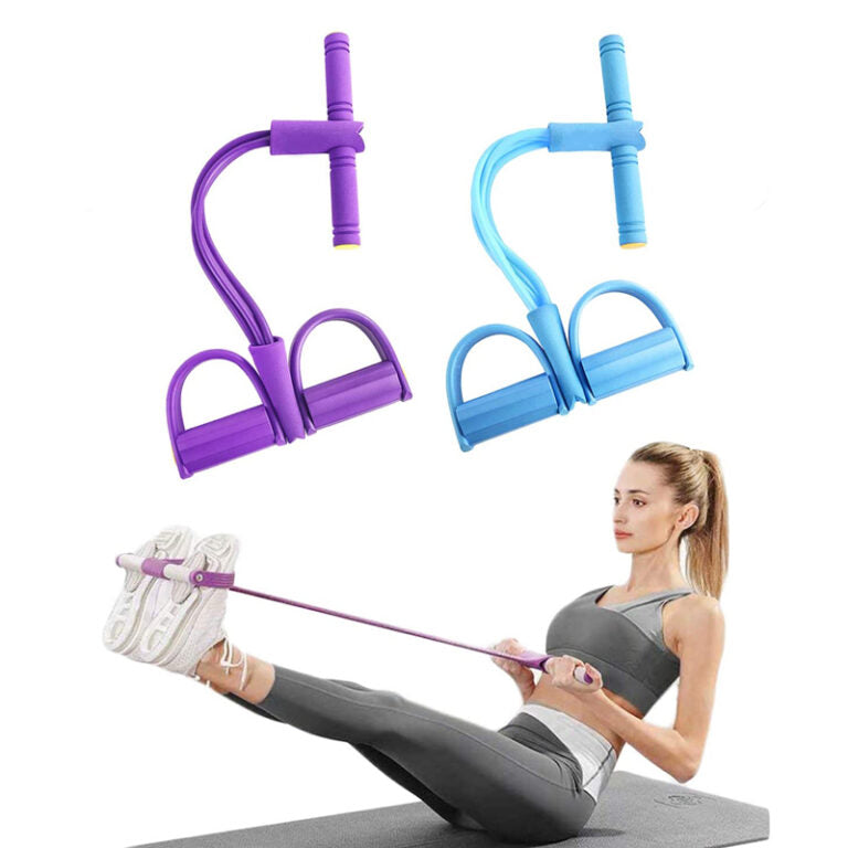 Rubber Tummy trimmer 3 ropes, body exercise machine, Home Gym Machine, Belly Fat Burner