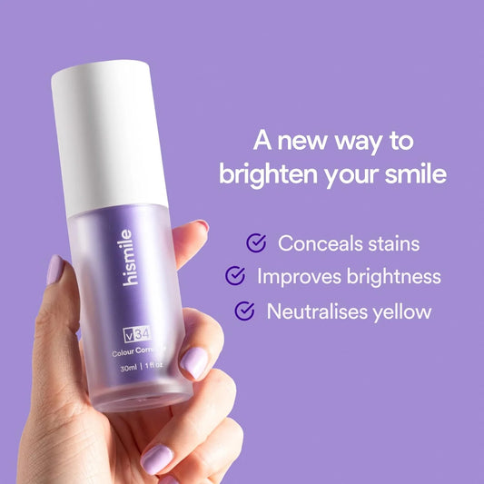 HISMILE V34 Teeth Removing Deep Smoke Stains Gingiva Protection Purple Orthopedic Toothpaste Cleans Oral Cavity Brightens Teeth