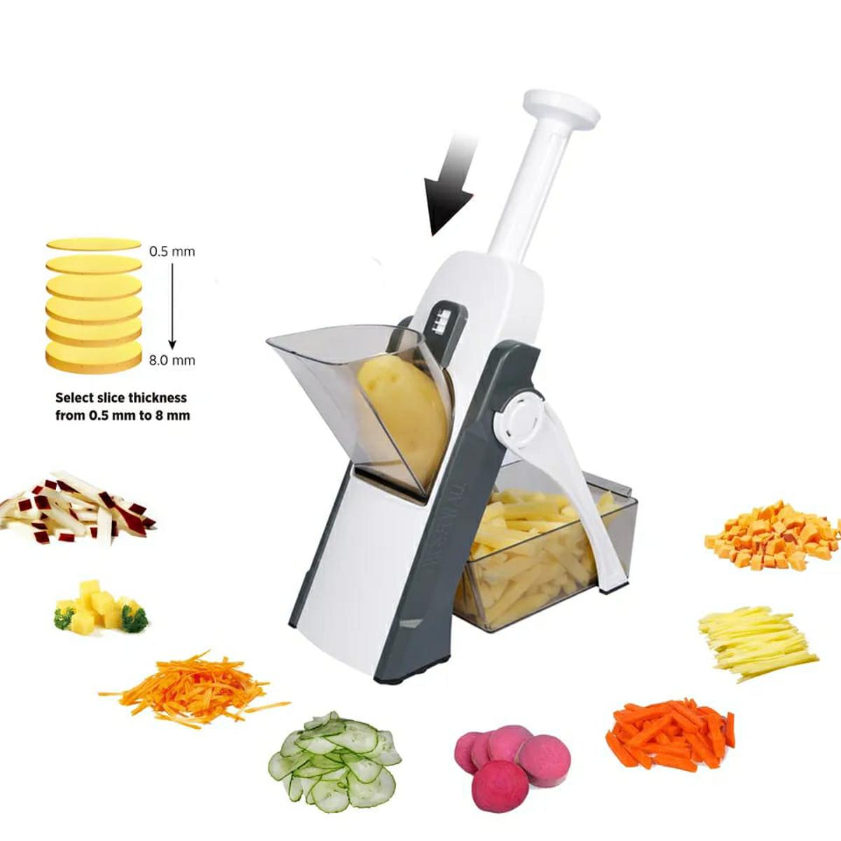 Mandoline Slicer, Slice Safe, Multifunctional Adjustable Vegetable Cutter