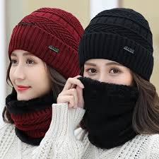 Winter Pure Woolen Cap with Neck Cover | Unisex Beanie & Neck Warmer Full Set | 2-Piece Garam Muffler Topi